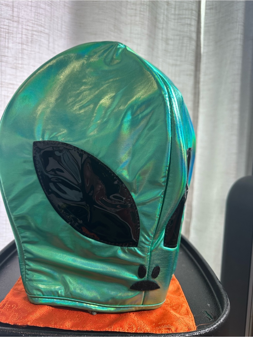 Shimmering Green Alien Hood Costume for Adults or Kids NWOT!